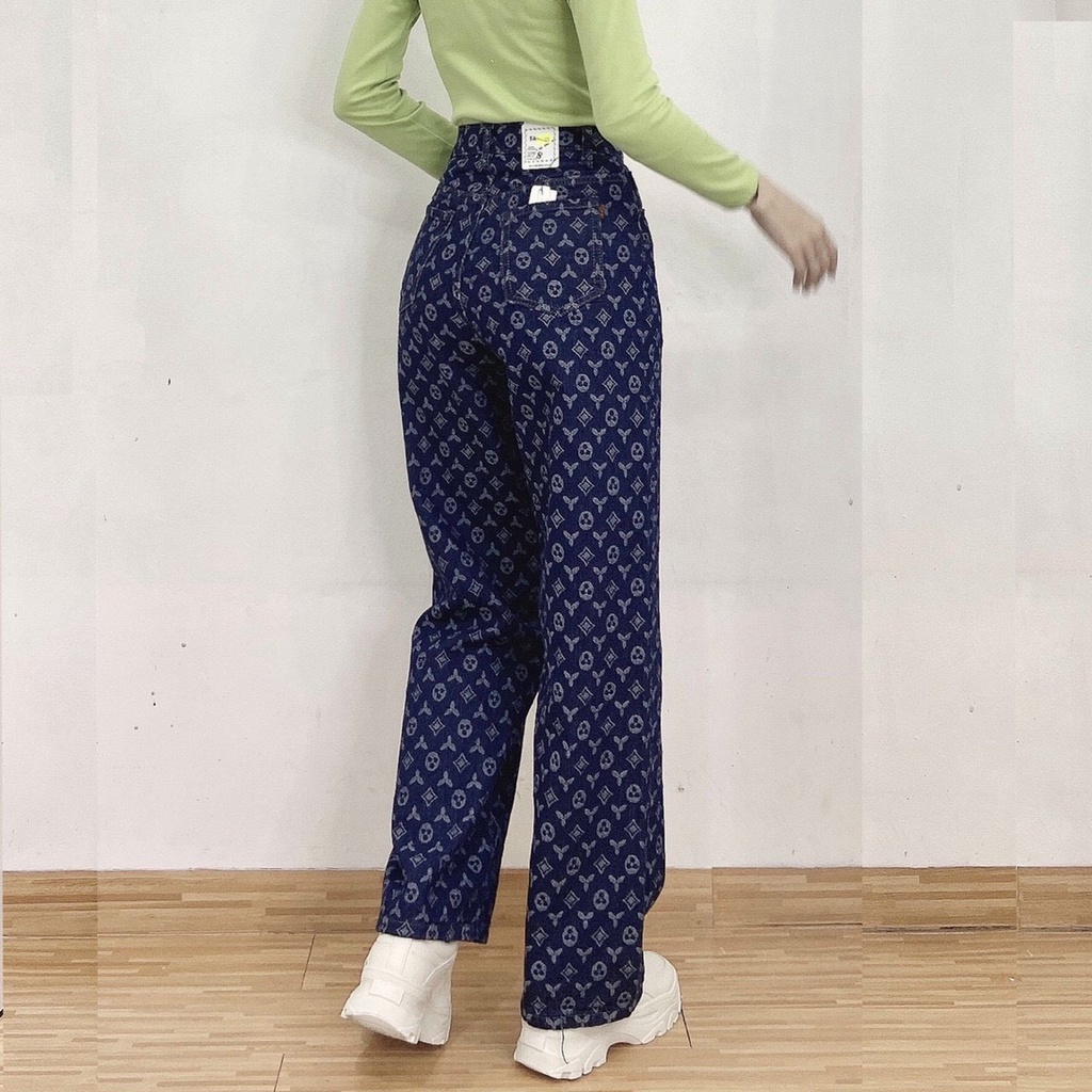 Quần jean ống suông Cao Cấp Guci,Lv cực xinh | BigBuy360 - bigbuy360.vn