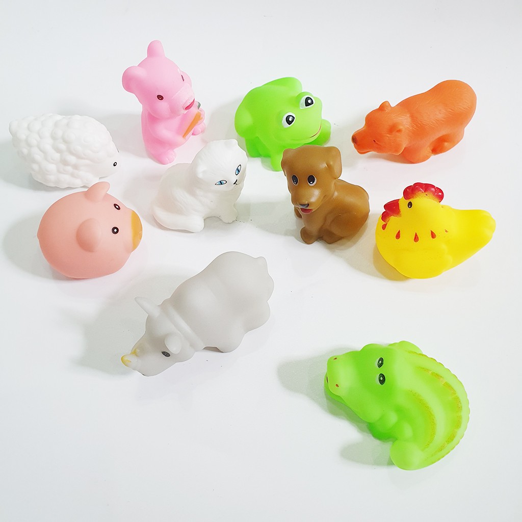 Thú Chút Chit Thả Bồn Tắm Dễ Thương Cho Bé Trai Và Bé Gái Khủng Long Vịt Phao Bơi Bằng Cao Su