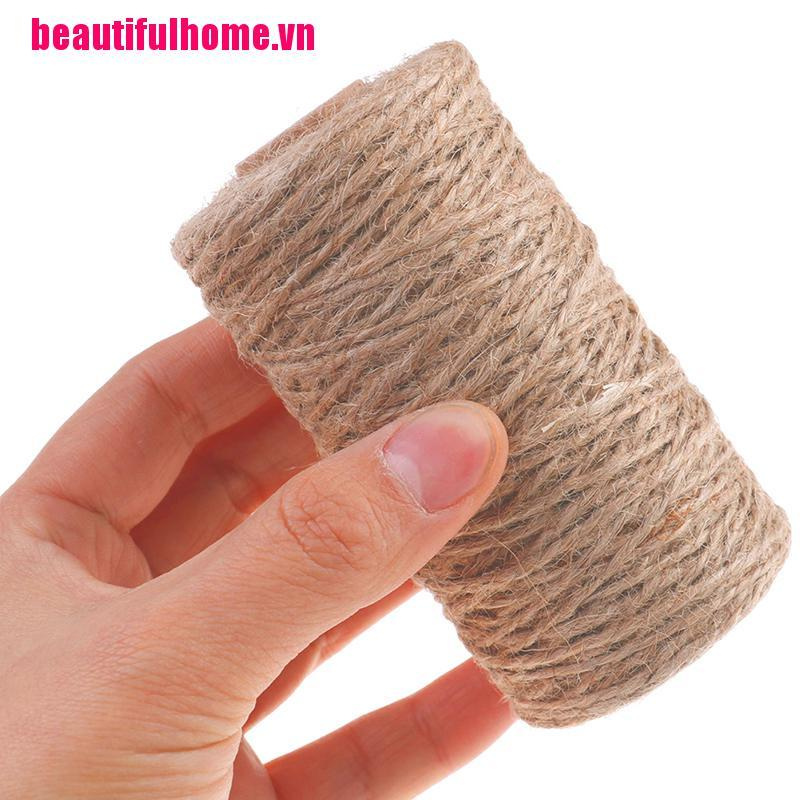 Cuộn Dây Thừng Khô Tự Nhiên 100m Dùng Để Trang Trí Thủ Công