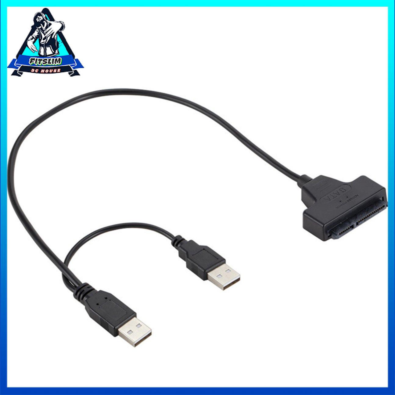 Cáp chuyển đổi USB 2.0 SATA 7 + 15Pin sang USB 2.0 cho ổ cứng máy tính xách tay 2.5 HDD