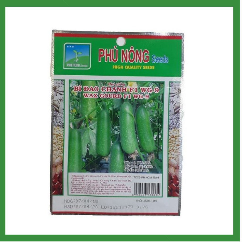 Hạt Giống Bí Đao Chanh Phú Nông F1 0.2g CHẤT LƯỢNG CAO