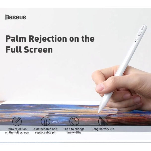 Mẫu 2021 Bút cảm ứng Baseus Smooth Writing Capacitive Stylus dùng chuyên cho iPad (dùng ngon như apple pencil )