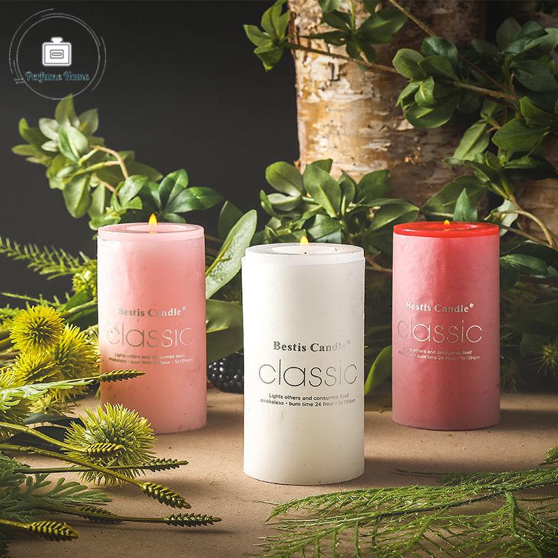 Tinh dầu thơm nến thơm phòng ngủ kéo dài êm dịu hỗ trợ giấc ngủ nhà lãng mạn không khói hương thơm nến sinh nhật trà sáp