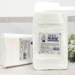 Bông Gòn y tế  Quick Nurse cắt sẵn dùng cho sp (6x6cm) 500gr