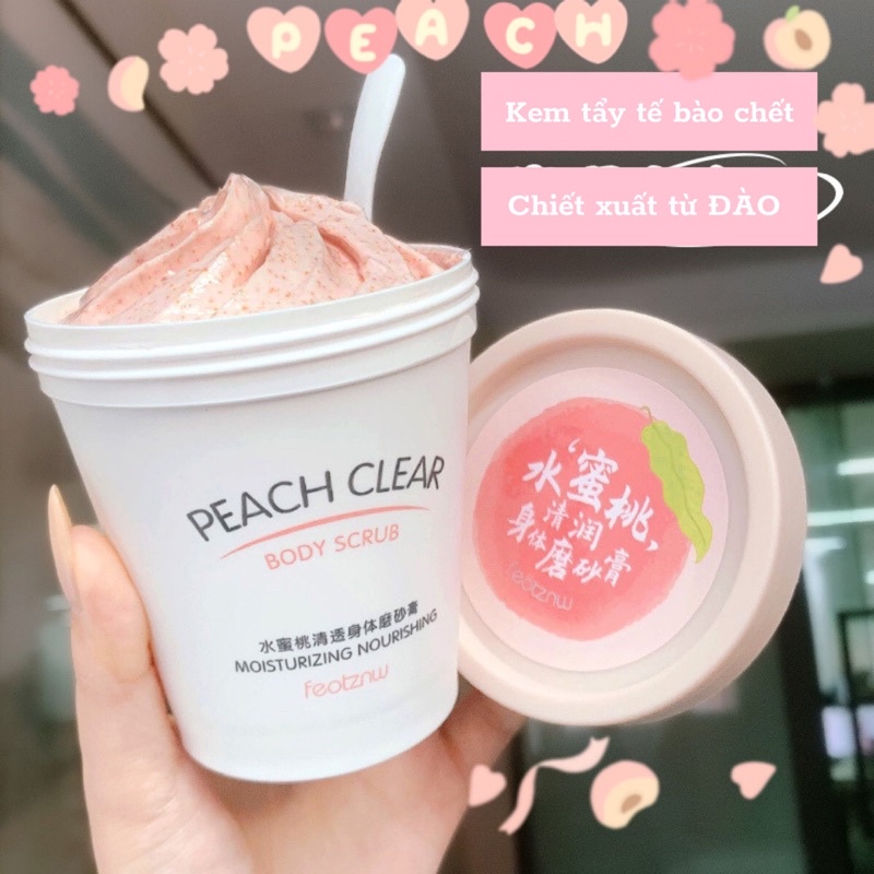 Tẩy tế bào chết PEACH CLEAR làm mịn da đều màu da nội địa Trung