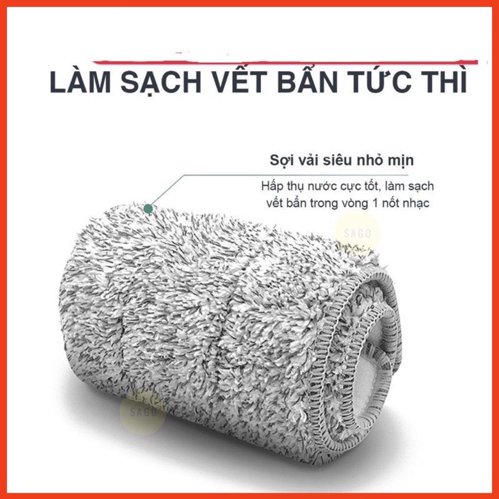 Bông lau nhà - lau sàn - lau kính dùng cho cây lau 360 độ và cây lau nha tự vắt