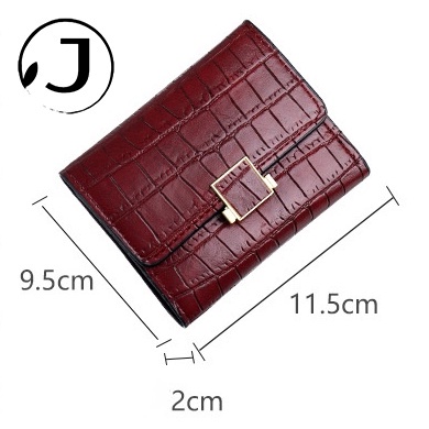 KAITIFEI Ví nữ mini cầm tay ngắn gập nhỏ gọn đẹp thời trang dễ thương cao cấp da giá rẻ nhiều ngăn bỏ túi