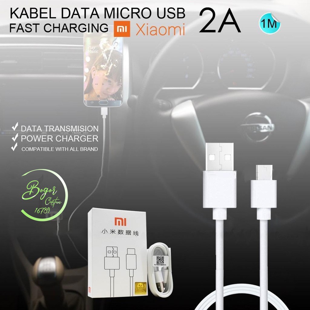 Dây Cáp Sạc / Truyền Dữ Liệu Màu Trắng Cho Xiaomi Redmi Note 5a 4 4x 7 6 6pro Micro Usb Bs1658 Mi9