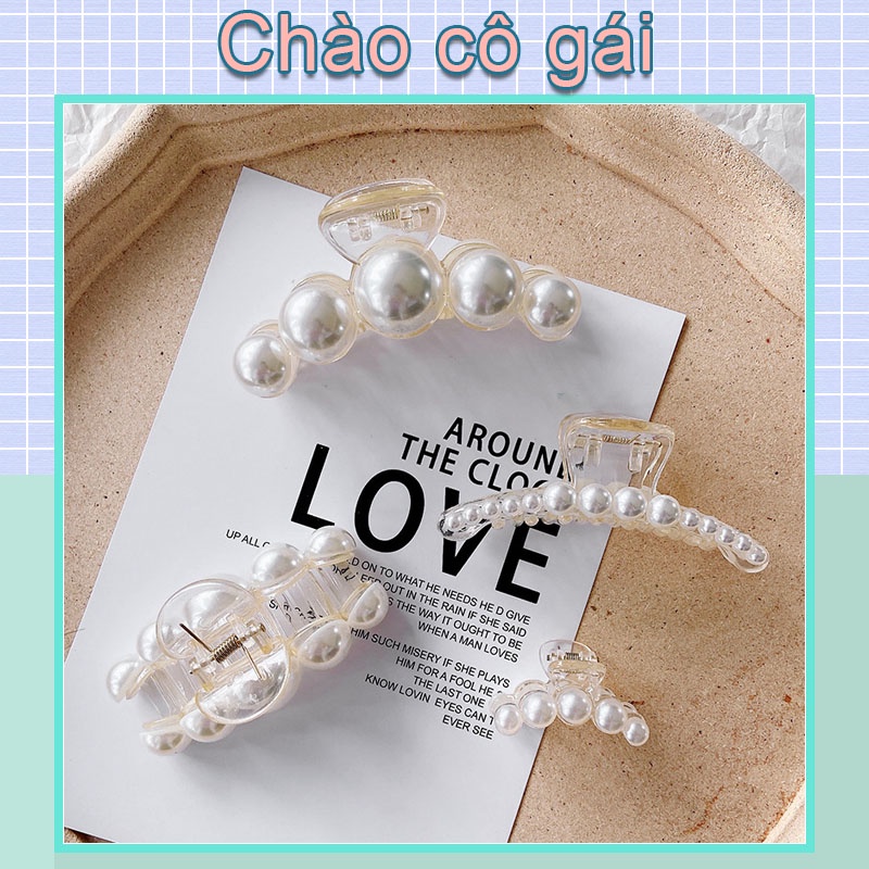 Kẹp tóc ngọc trai xinh xắn cho nữ