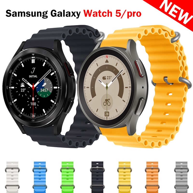 Dây Đeo Bằng Silicon Cho Đồng Hồ Thông Minh samsung galaxy watch 5 / 5 pro 4 classic 42mm 46mm 45mm 20mm 4 44mm 40mm