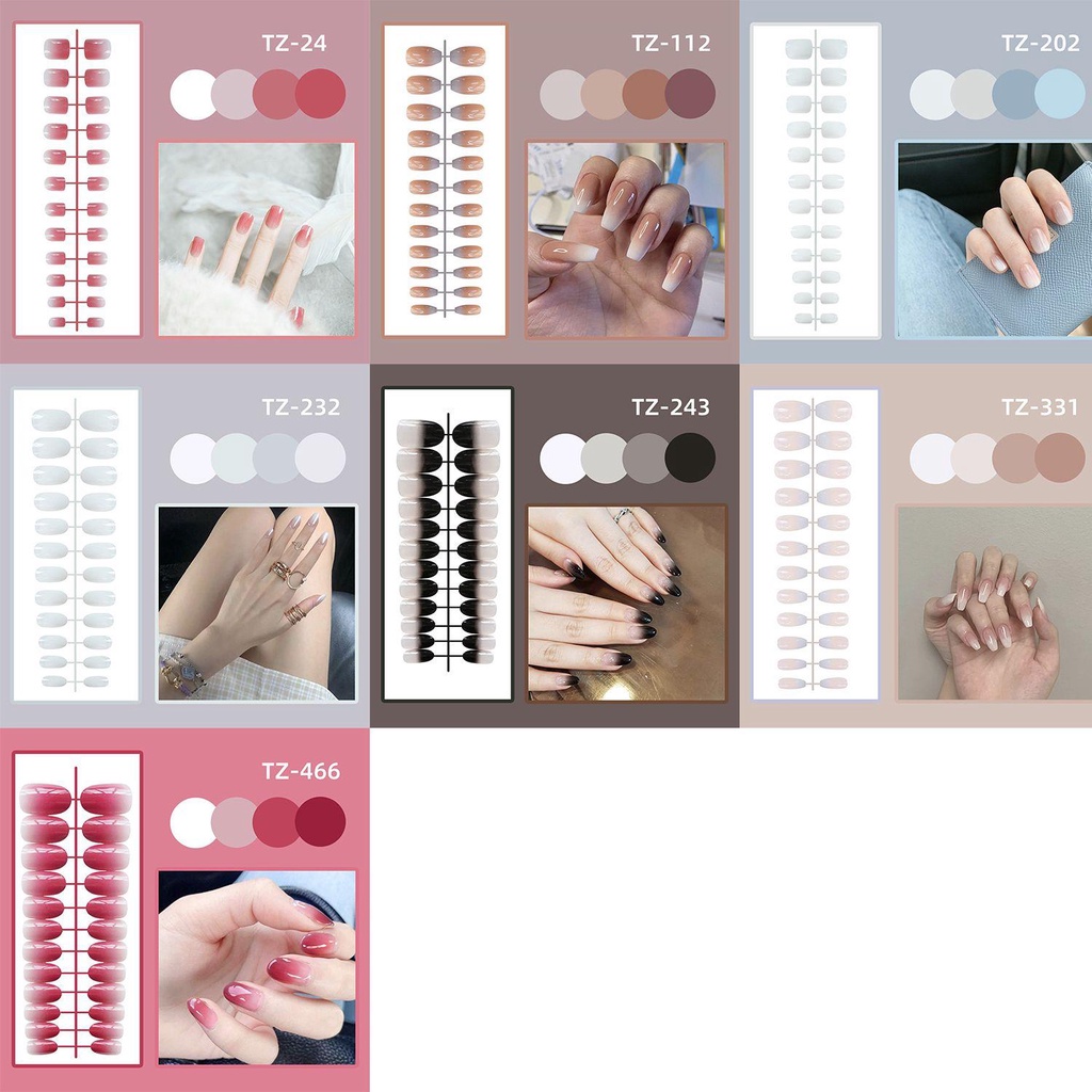Bộ 24 Móng Tay Giả Múa Ba Lê Che Phủ Toàn Diện