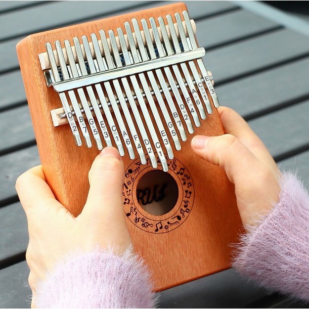 Đàn Kalimba 17 phím giá rẻ gỗ mahogany thumb piano key instrument