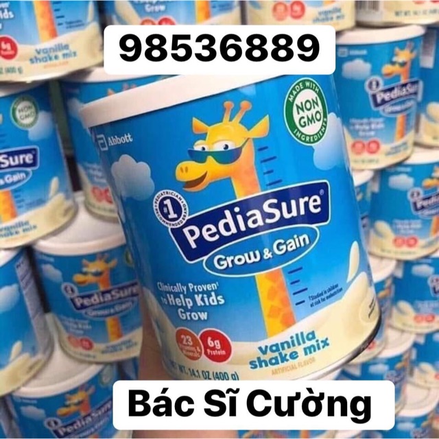 Sữa Pediasure Mỹ 400g dành cho trẻ 1-12 tuổi nhất là trẻ biếng ăn nhẹ cân còi xương suy dinhdưỡng ,giup ăn ngon tăng cân