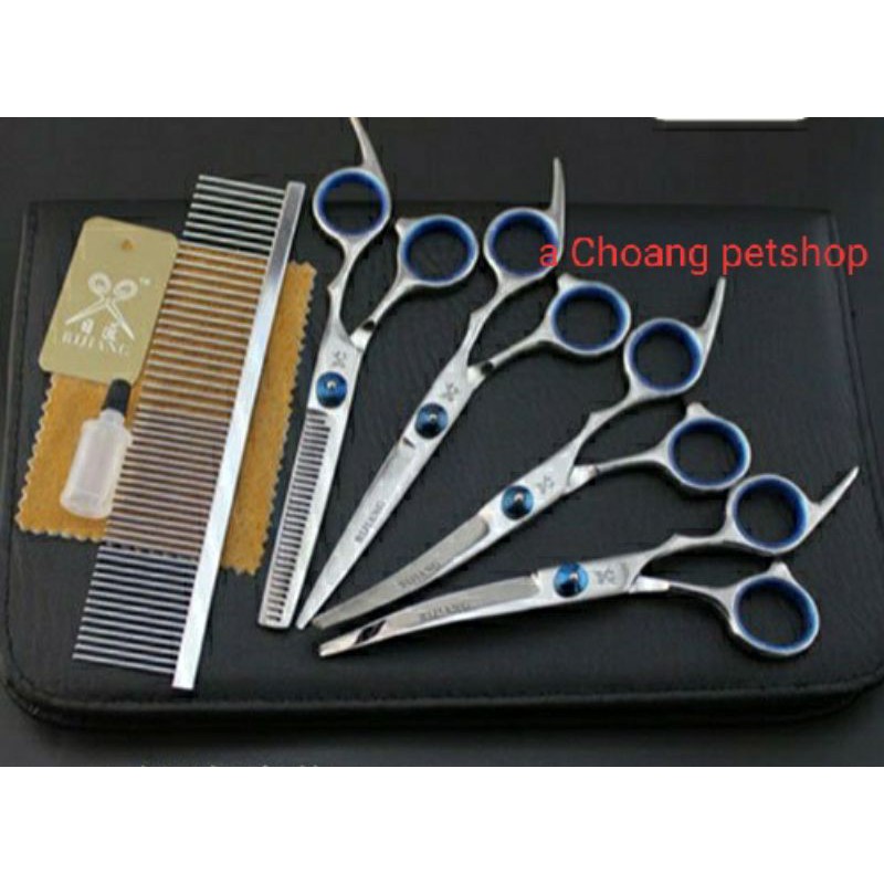 [Mã PET50K giảm Giảm 10% - Tối đa 50K đơn từ 250K] (Tặng quà)Bộ kéo cắt tỉa lông chó mèo (kéo cong 7 inch)