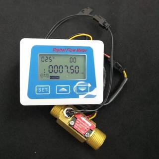 High Quality Digital Lcd Display Water Flow Sensor Meter Flowmeter Time Record DRV