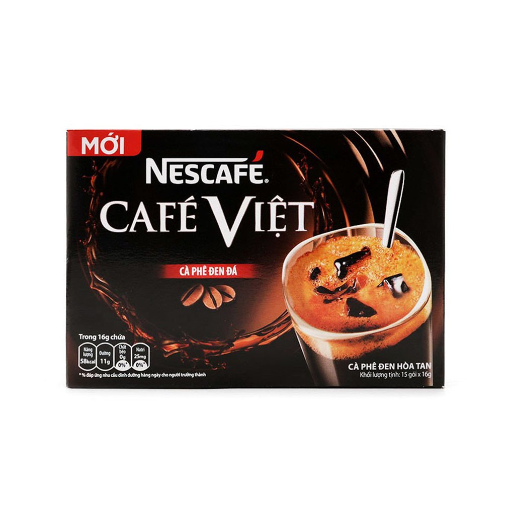 [CHÍNH HÃNG] Cà Phê Đen Hòa Tan Nescafé Café Việt Hộp 240g (15 gói x 16g) | BigBuy360 - bigbuy360.vn