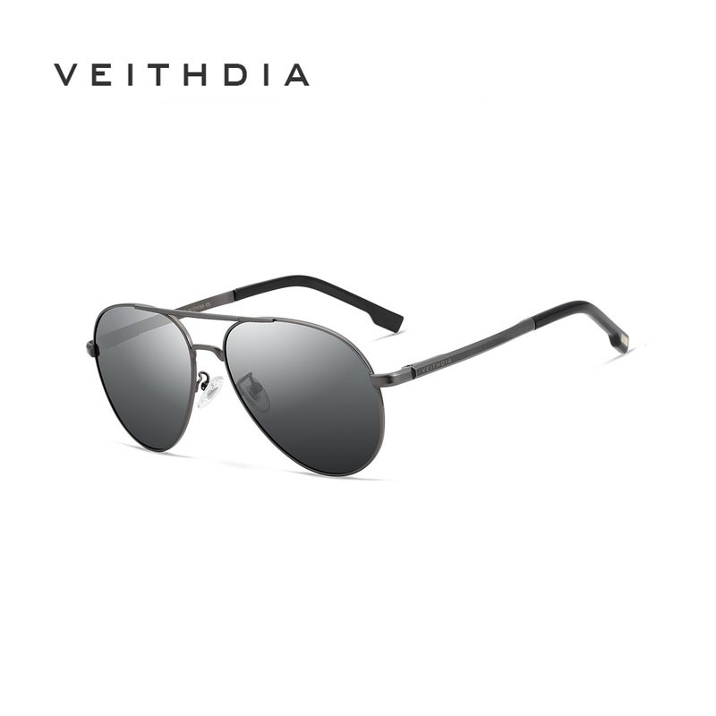 Kính Râm VEITHDIA 2482 Phân Cực Cổ Điển Với Tròng Phủ Phong Cách Unisex