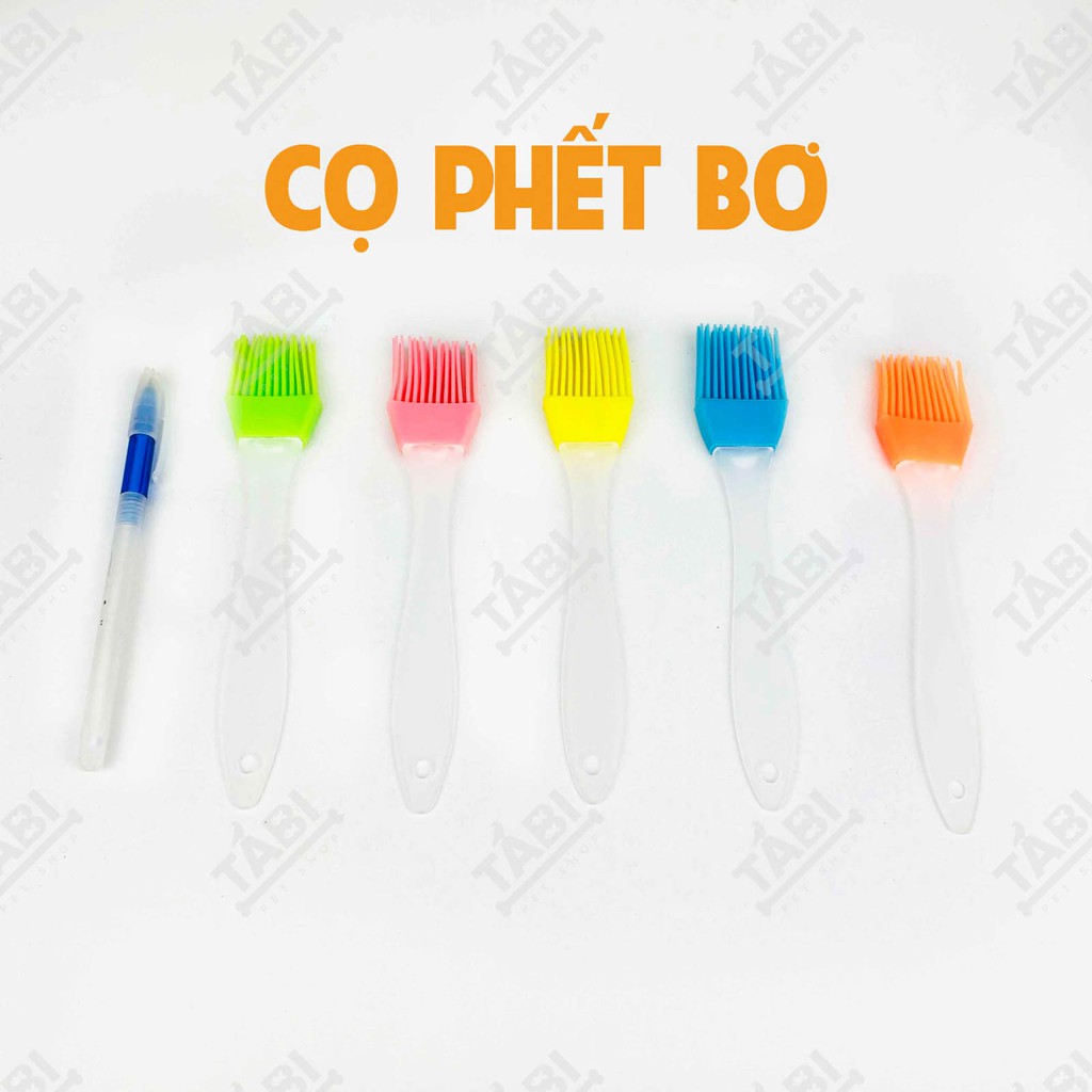 [5 Màu] Cọ Silicon Phết Bơ, Chổi Silicon Quét Mặt Bánh 17CM. [CỌ PHẾT BƠ]