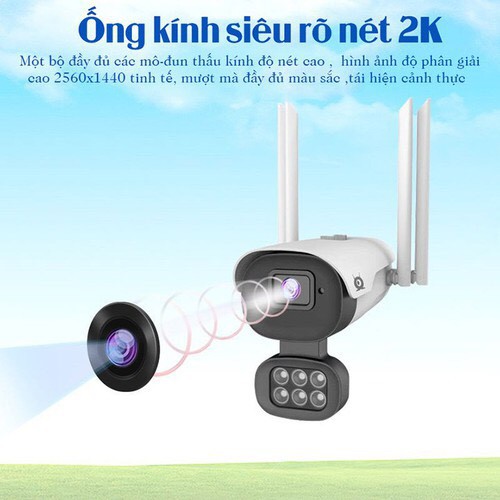 Camera ngoài trời V380 siêu nét 5.0 V008