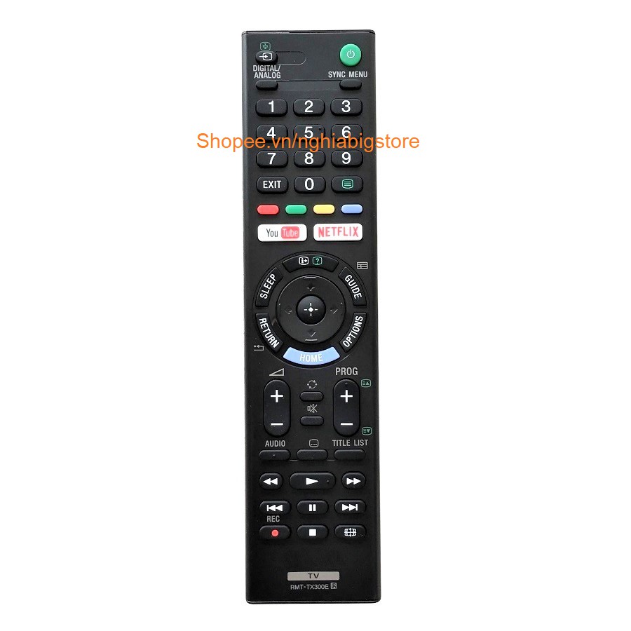Remote Điều Khiển Tivi SONY, Internet, Smart TV RMT-TX300E/P