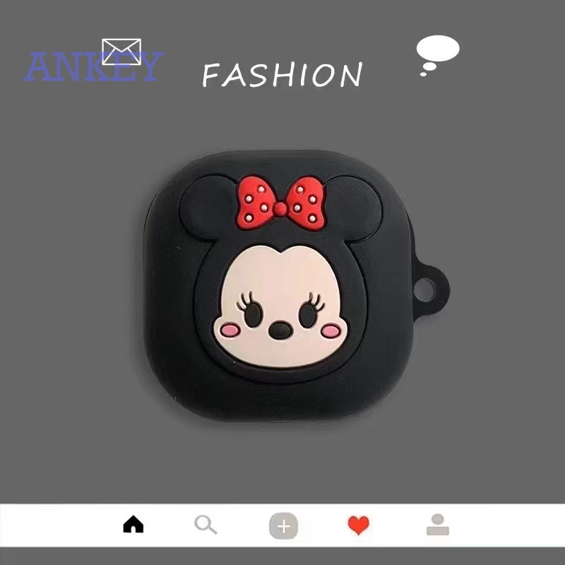 Samsung Galaxy Buds 2 / Buds Pro / Buds Live Case Vỏ bảo vệ hộp sạc tai nghe hình bóng pokemon mềm có móc khóa cho