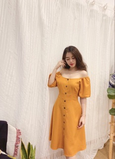 ĐẦM MAXI BẸT VAI VÀNG (MỚI VỀ)