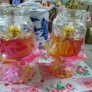 Đèn dầu kim sa thủy tinh cao cấp