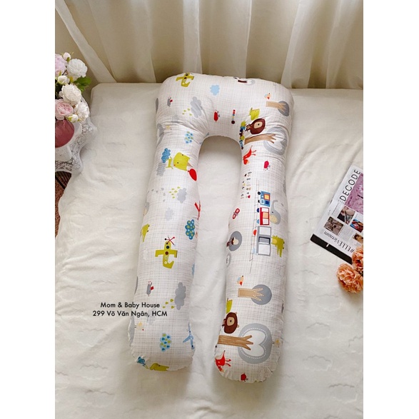 Gối ngủ kê bụng bầu Gối ôm ngủ đa năng cho các bà bầu