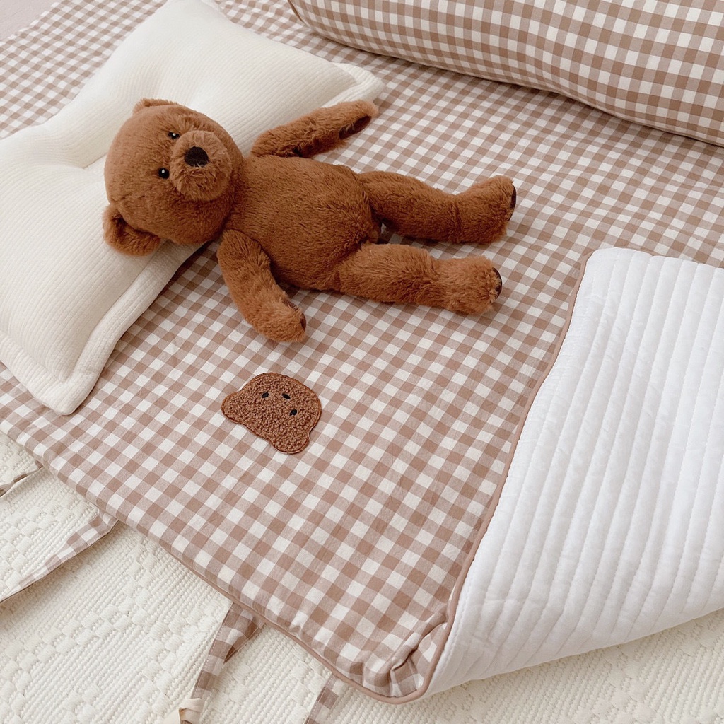 Nệm cotton màu trơn dễ thương cho bé