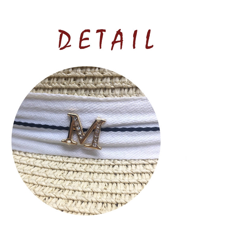 Korean style straw knitted straw hat for women