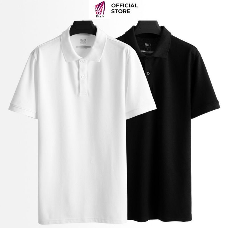 Áo polo thun trơn basic cổ bẻ chất cotton cá sấu mềm mịn thoáng mát
