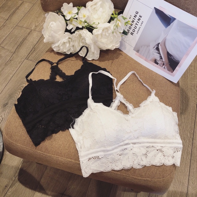 Hàng cao cấp - Áo bra ren hoa đệm bàn tay nâng ngực MS1013