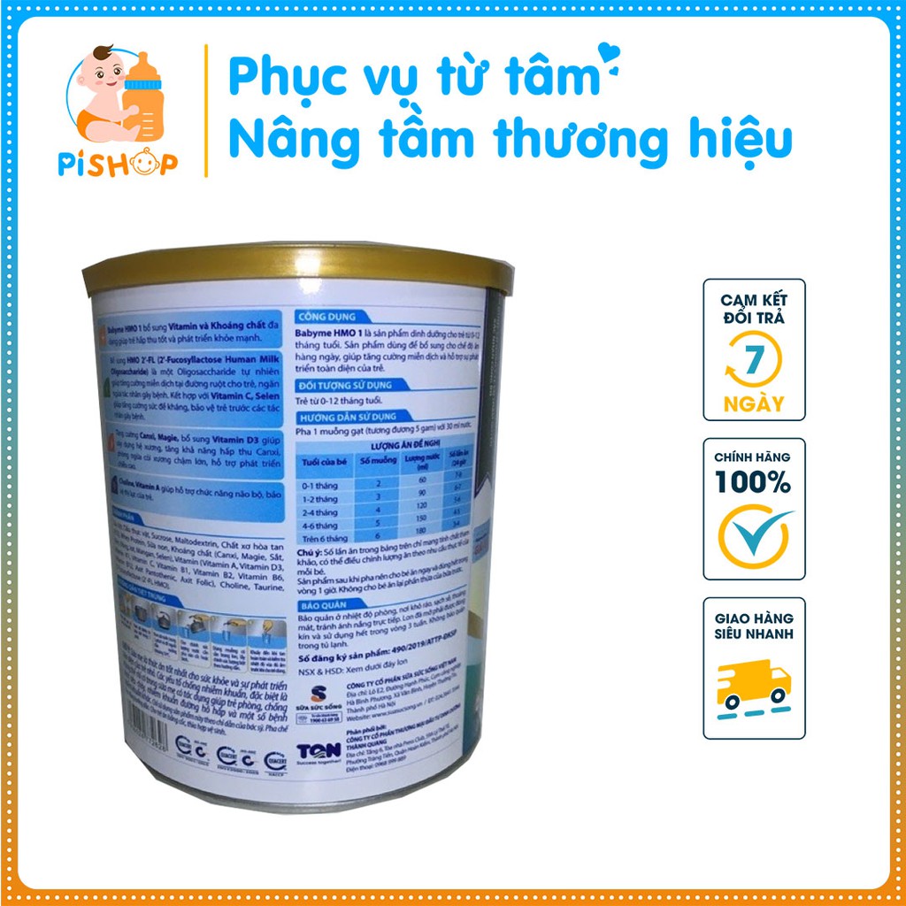 SỮA TĂNG CƯỜNG MIỄN DỊCH - Sữa Babyme HMO Số 1 900g