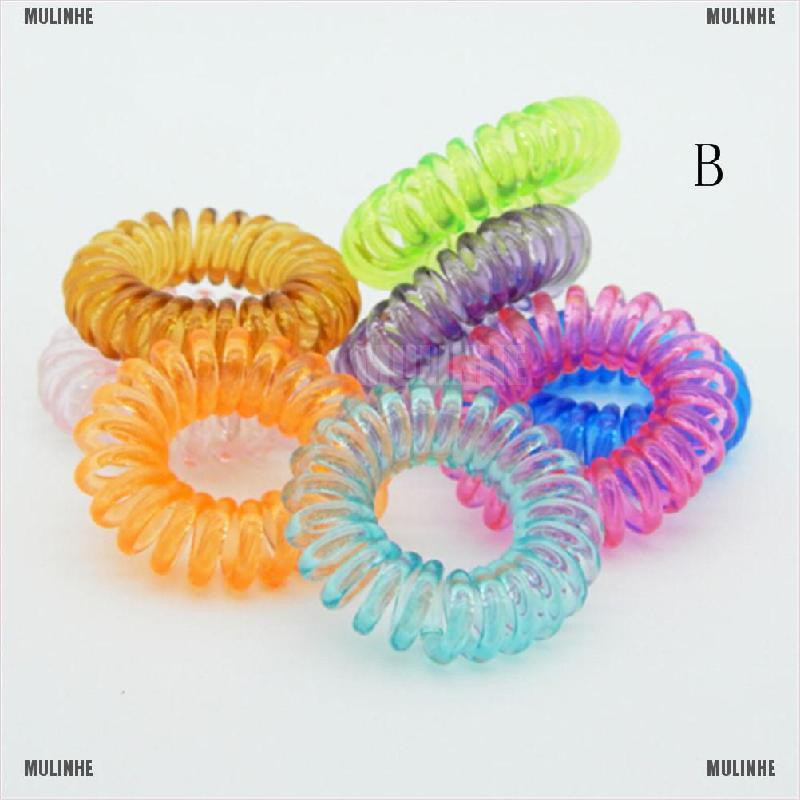 Bộ 10 Dây Buộc Tóc Nhựa Màu Đen