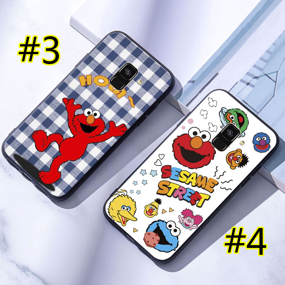 Ốp lưng Mềm In Hình Sesame Street Cho Samsung Galaxy A6 / A8 Plus / A7 / A9 2018