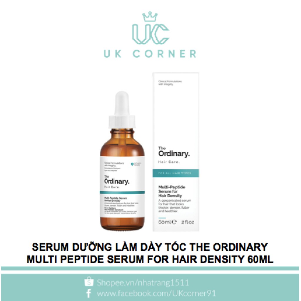 Serum dưỡng làm dày tóc The Ordinary Multi-peptide serum for hair density 60ml | BigBuy360 - bigbuy360.vn