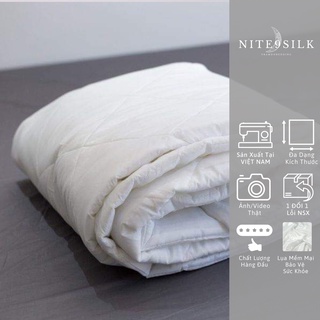 Ruột chăn phin trắng – mềm mại 2m x 2m2 bông gòn mỡ cao cấp - nite9 silk