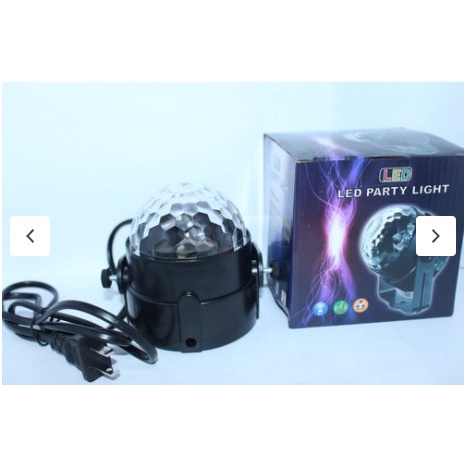 Đèn LED quả cầu xoay pha lê 7 màu nháy theo nhạc - led-03s 136