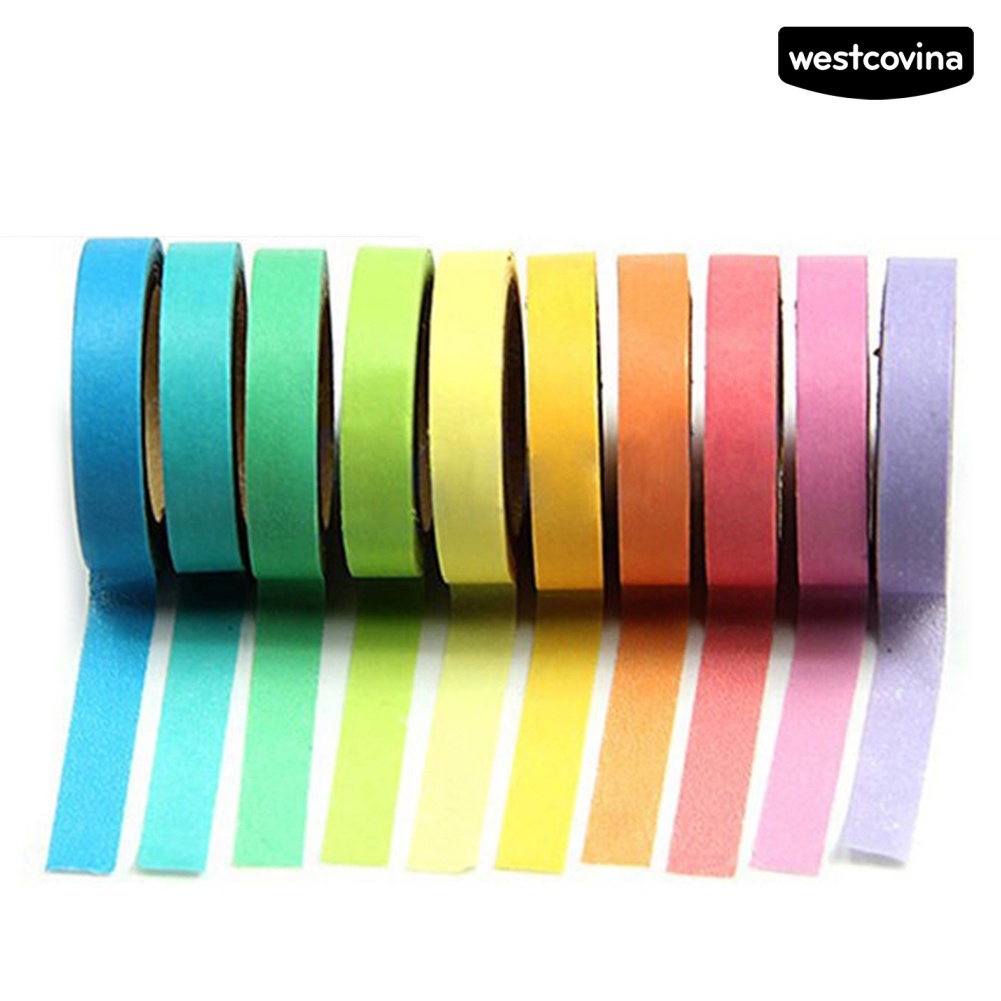 [Hot]✍Bộ 10 Cuộn Băng Keo Mini Dài 5m