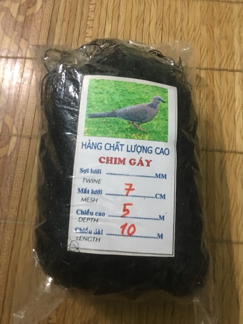 chim cu gáy 7cm cao 5m dài 10m