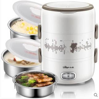Hộp cơm hâm nóng cắm điện 3 tầng cao cấp Bear DFH-S2358