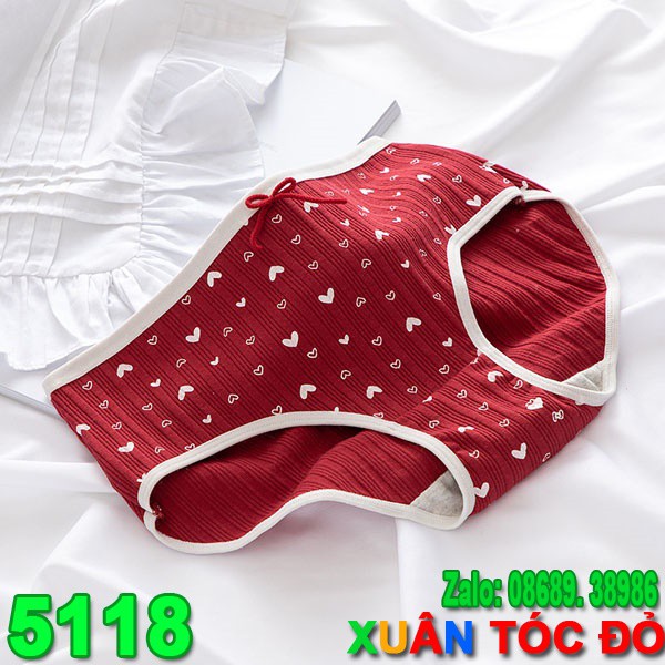 SỈ RẺ HƠN 20-40%_ Quần Lót 5 Kiểu Dâu Tây Tim Màu Đỏ Bordeaux Cực Hot 5118