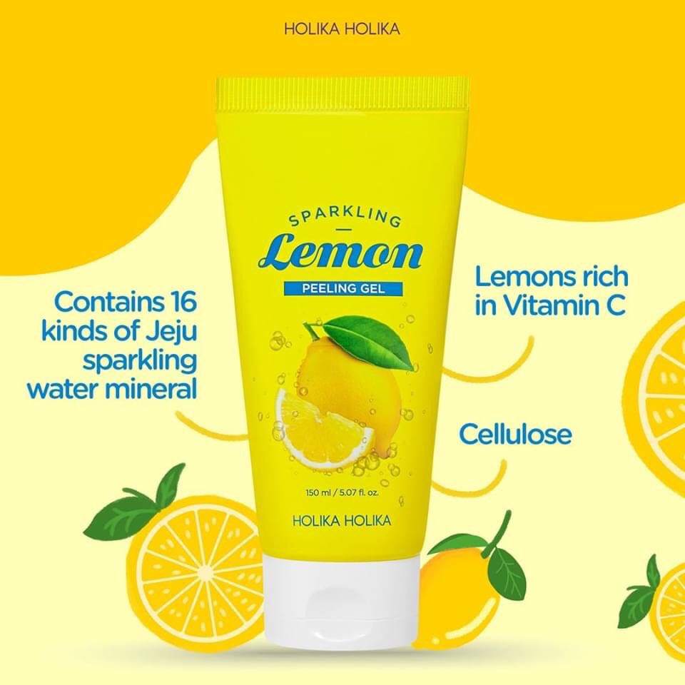 Gel Tẩy Da Chết Holika Holika Sparkling Lemon Skin Peeling Gel 150ml