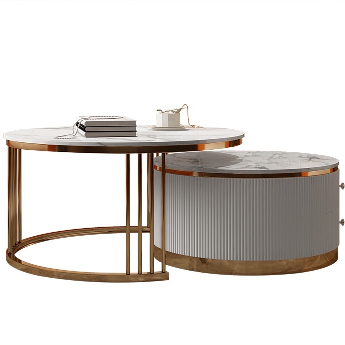 Bàn trà sofa FUNHOUSE hai ngăn kéo thông minh, bàn tiếp khách phòng khách sang trọng phong cách phong cách bắc âu