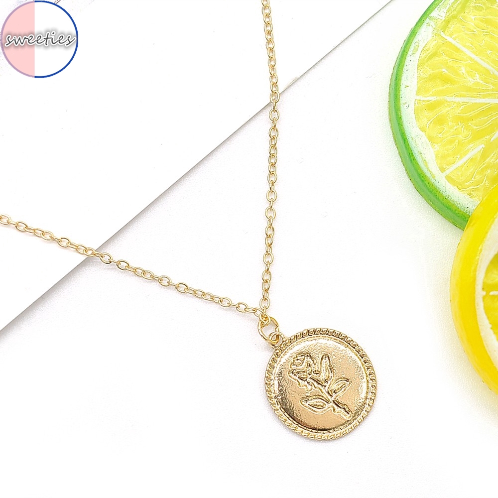 Dây Chuyền Hợp Kim Hình Hoa Hồng Xinh Xắn