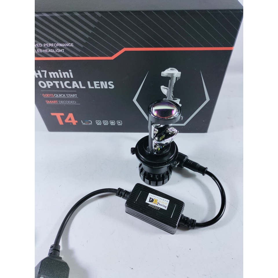 Bóng đèn led Bi cầu led Mini T4 chân H4 T2 . Siêu sáng.Bảo hành 12 tháng