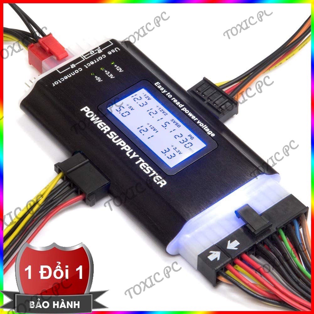 Hộp Test Nguồn ATX Máy Tính Hiển Thị Màn Hình Lcd Power Supply Tester
