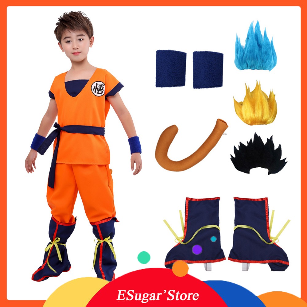 Trang Phục Hóa Trang Nhân Vật Son Goku Trong Phim Hoạt Hình Dragon Ball Z Dành Cho Bé Trai