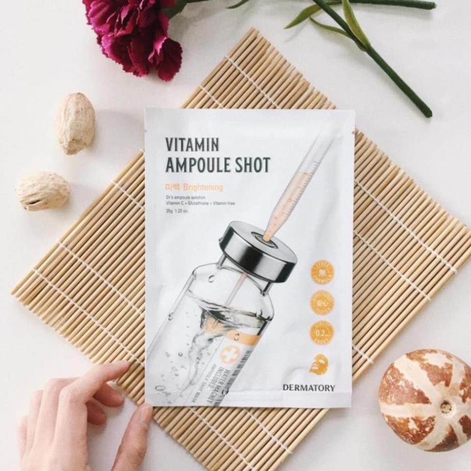 Mặt Nạ Giấy Dermatory Ampoule Shot Mask Vita-Shot 35g