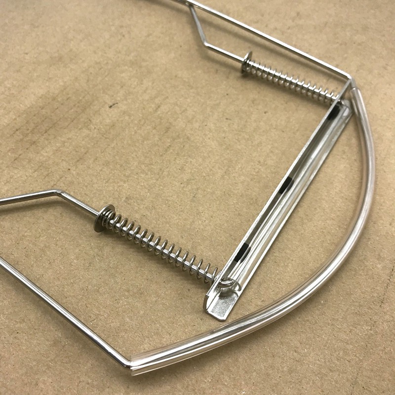 Harmonica Neck Holder 10 Holes Blues Harp Mouth Organ Stand Harmonic Rack -Silver